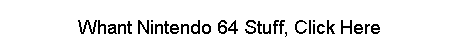 The Nintendo 64 Codes Web Site