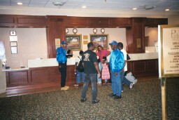 Arriving at the hotel