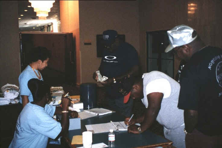 Getting everyone signed in and on their way