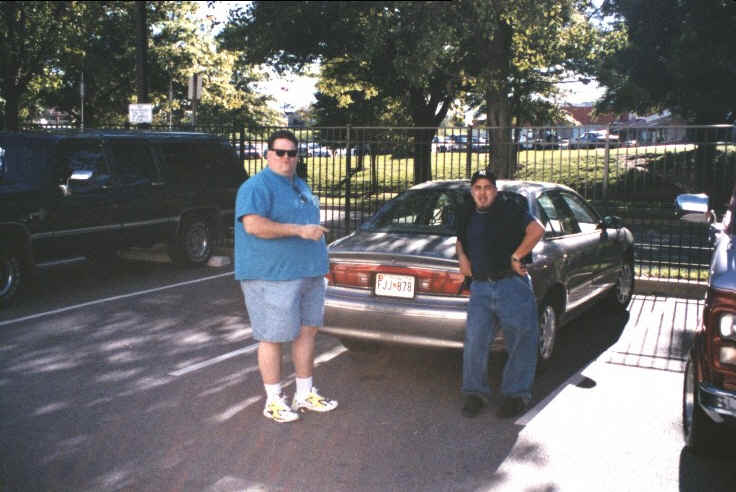 GG hanging out in the parking lot