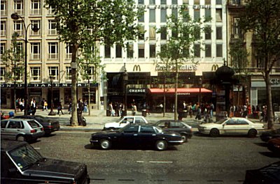 Champs Elysees, Paris, France. April 1993