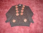 Poinsettia Cardigan Sweatshirt