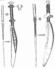 T-knifes Early Iron Age