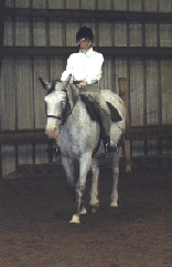 [Riding Sunny in a horseshow, circa 1997]