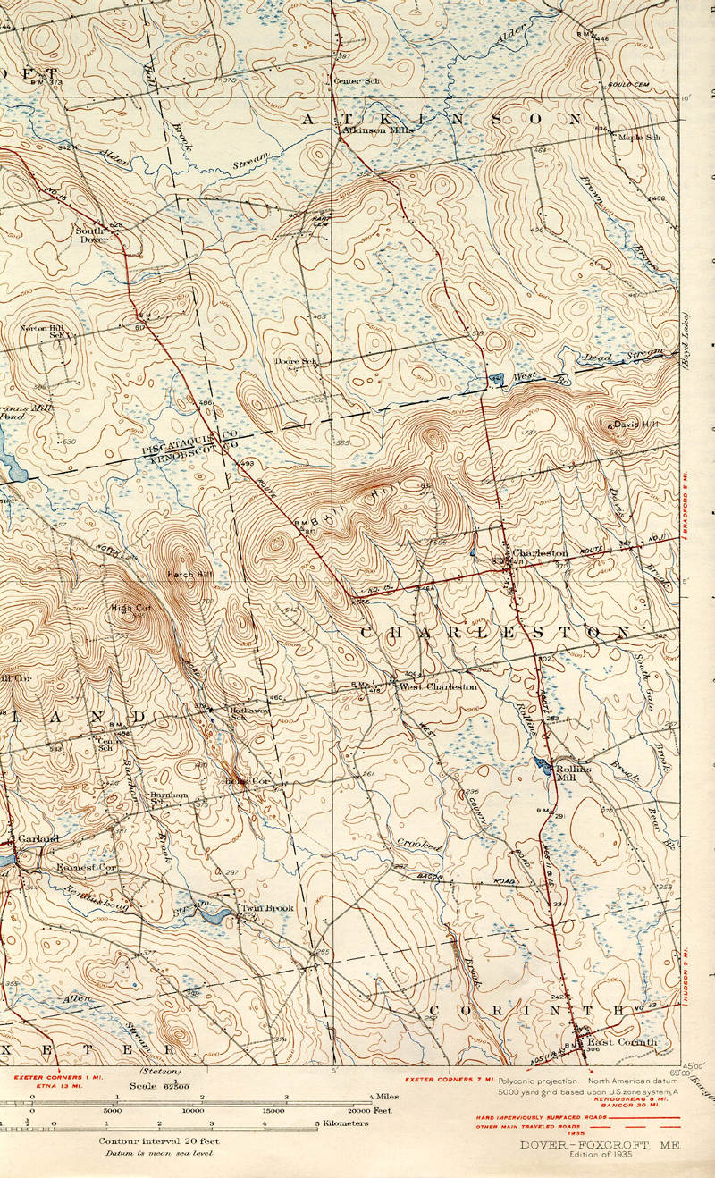 Historic Maps of Corinth, Maine