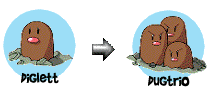 Diglett's Evolutions