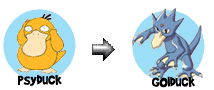 Psyduck's Evolutions