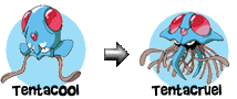 Tentacruel's Evolutions