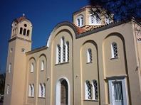 De kerk in Avdou op Kreta.
