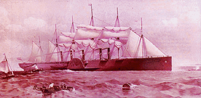 The Great Eastern at sea