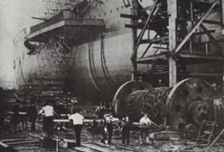 The Great Eastern during construction