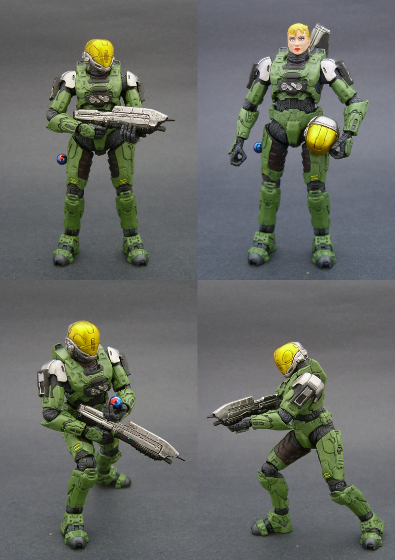 Halo 3 Series 2 Red CQB Spartan Soldier Action Figure