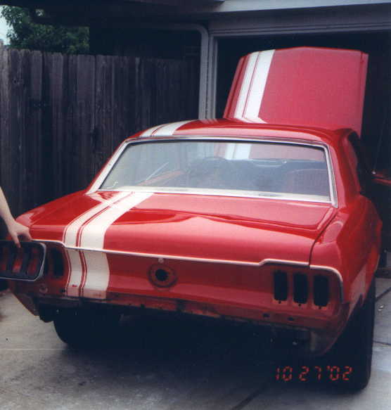  Back of Mustang