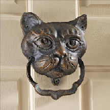 black cat knocker