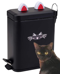 cat garbage can