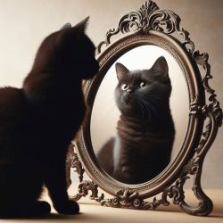 cat reflection