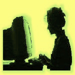 woman at computer