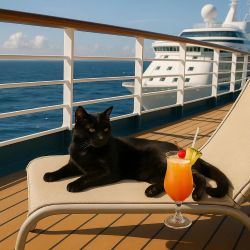 cat on cruise ship