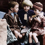 children being evacuated