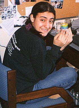 Erica trying to hide!