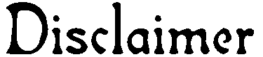 disclaimer