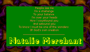 Natalie Merchant = Genius