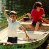 Me and my sis in a boat