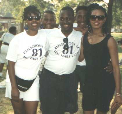 Vince with the Kirkland sisters..