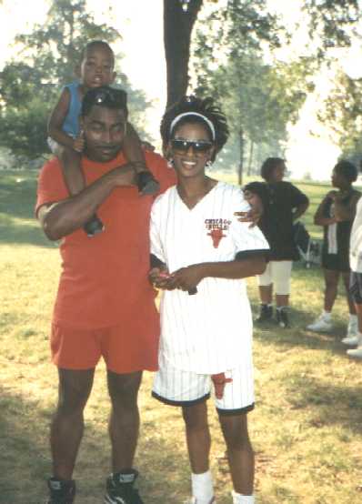 James trying to hold on to both of them......