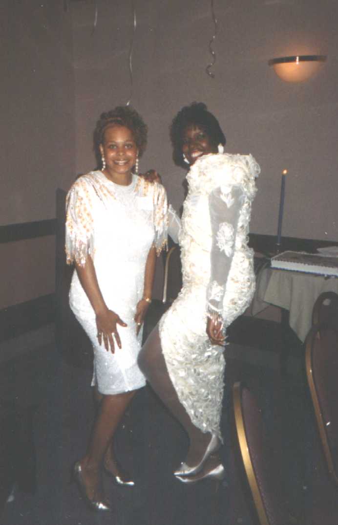 Jackie and LaBrenda flash some leg....