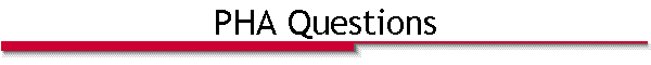 PHA Questions