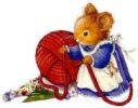 Mouse with yarn