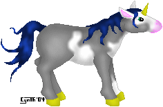 Patchy Grey Emeralian Unicorn