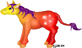 Sunset-colored Emeralian Unicorn