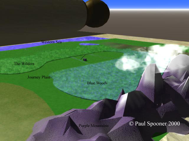 Looking west from Purple Mountains