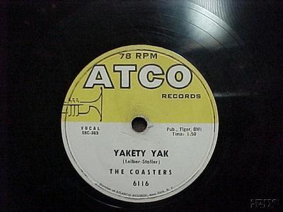 The original 78rpm of "Yakety Yak".