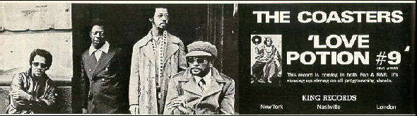 The Coasters promoting "Love Potion #9".
