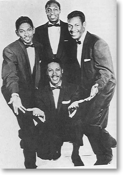 The original Coasters in 1956. Gardner, Nunn, Guy (and kneeling) Hughes.
