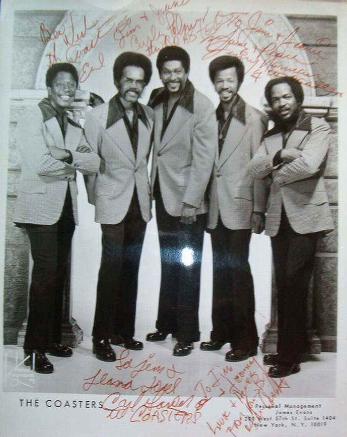 The Coasters in the late 1970s (James Evans - ebay).
