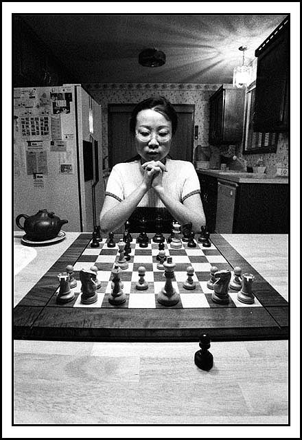 Photograph: Premature end to chess game.