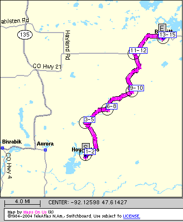 hoyt lakes to babbit
