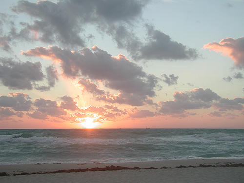 Sunrise on the Atlantic Ocean by Miami