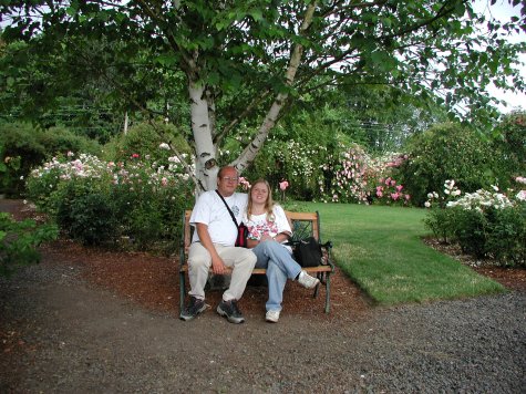 Steve and MaryAnn at Heirloom Roses