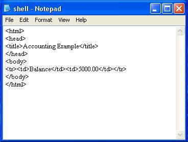 Accounting Example Syntax