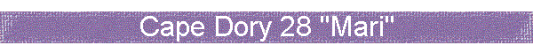 Cape Dory 28 "Mari"