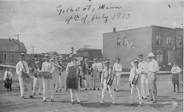 ImageLink to Fullsize Photo of the band for the 4th of July, 1913 celebration in Gilbert.