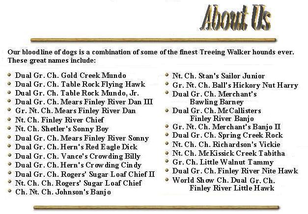 About Our Bloodlines