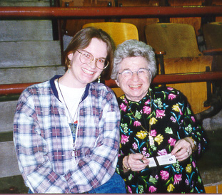 A picture of me with Dr. Ruth Westheimer.