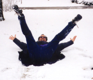 Doesn't that boy know what COLD means???