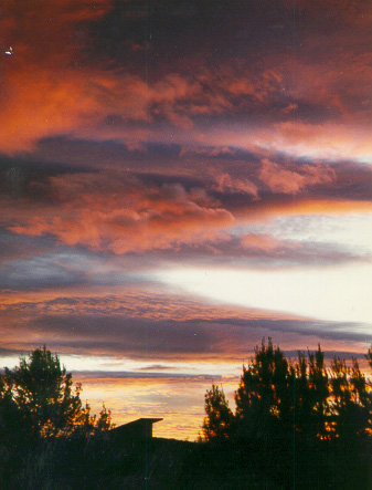 A most excellent sunset at Magic Mountain.